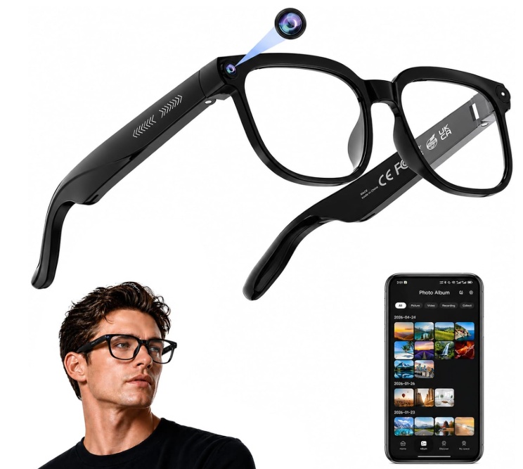AI Smart Glasses with Camera & Real-Time Translation