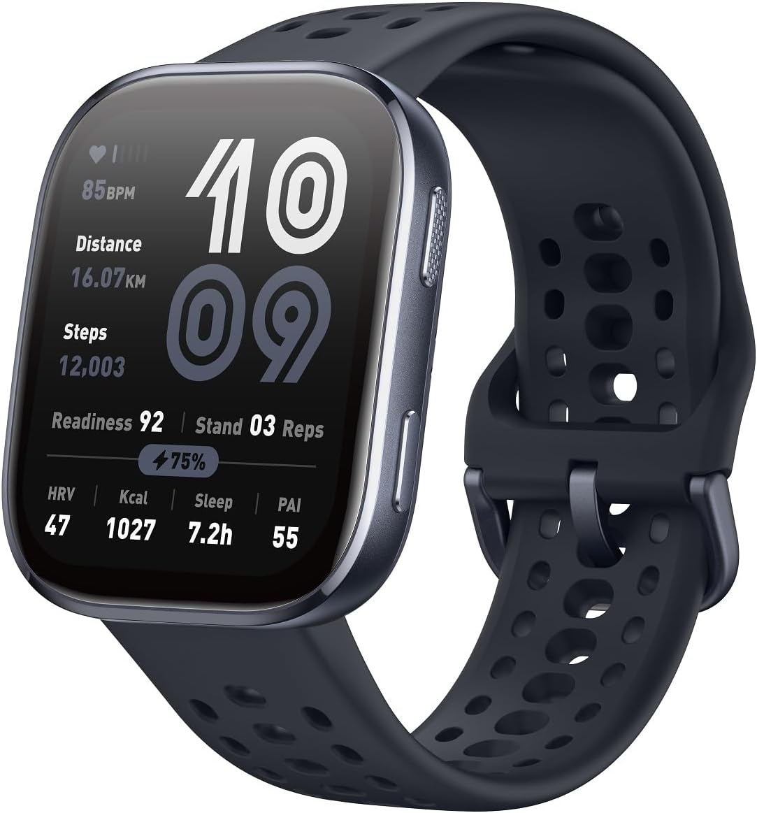 Amazfit Bip 6 Smart Watch, 46mm, Black
