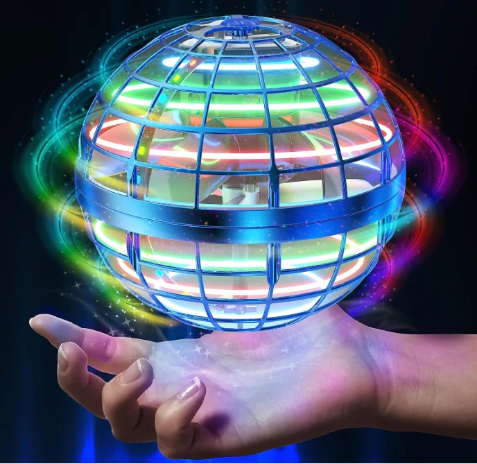 AMERFIST Flying Orb Ball, Cosmic Globe Boomerang Hover Ball, Blue