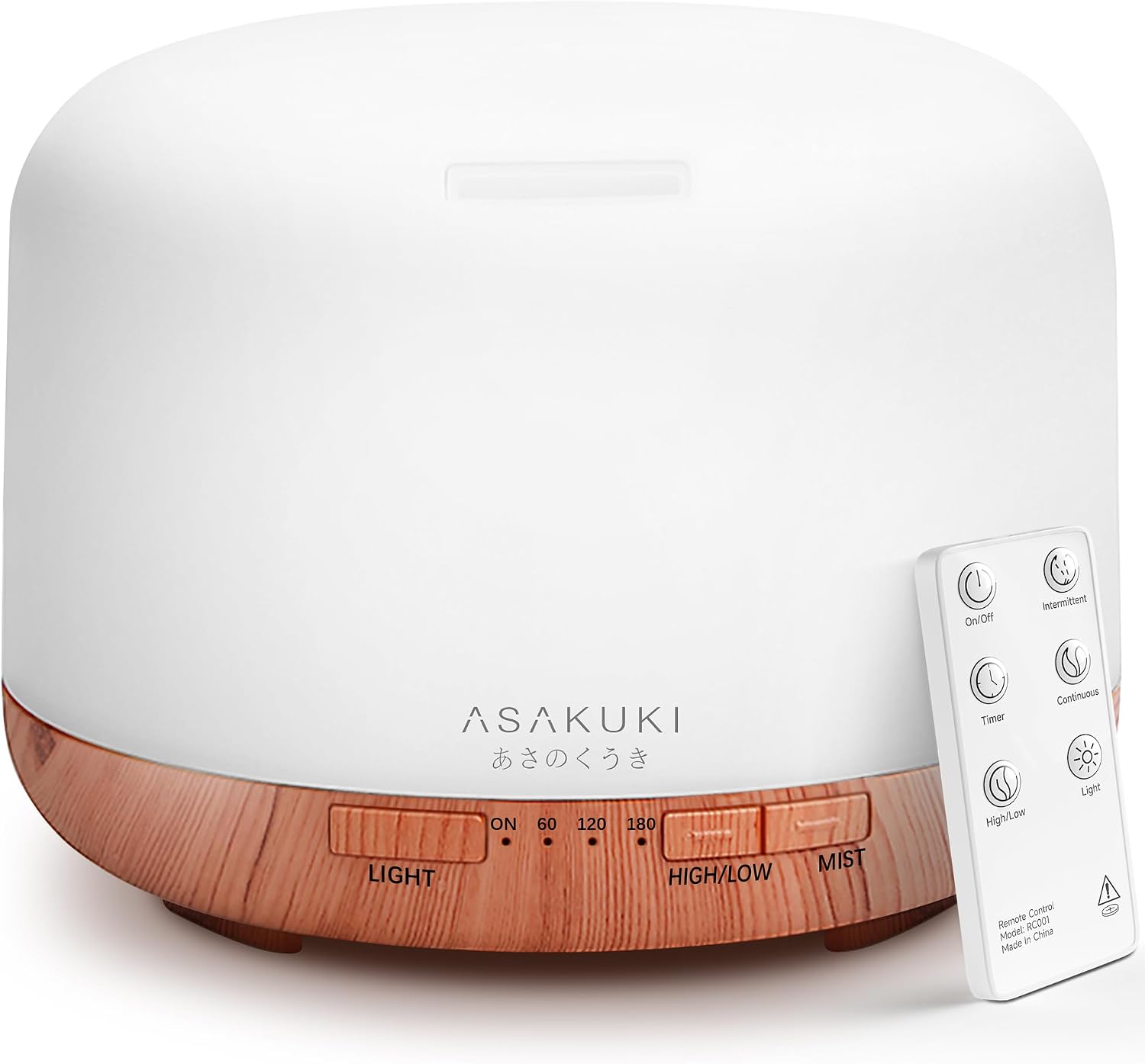 ASAKUKI 500 ml Essential Oil Diffuser with Remote