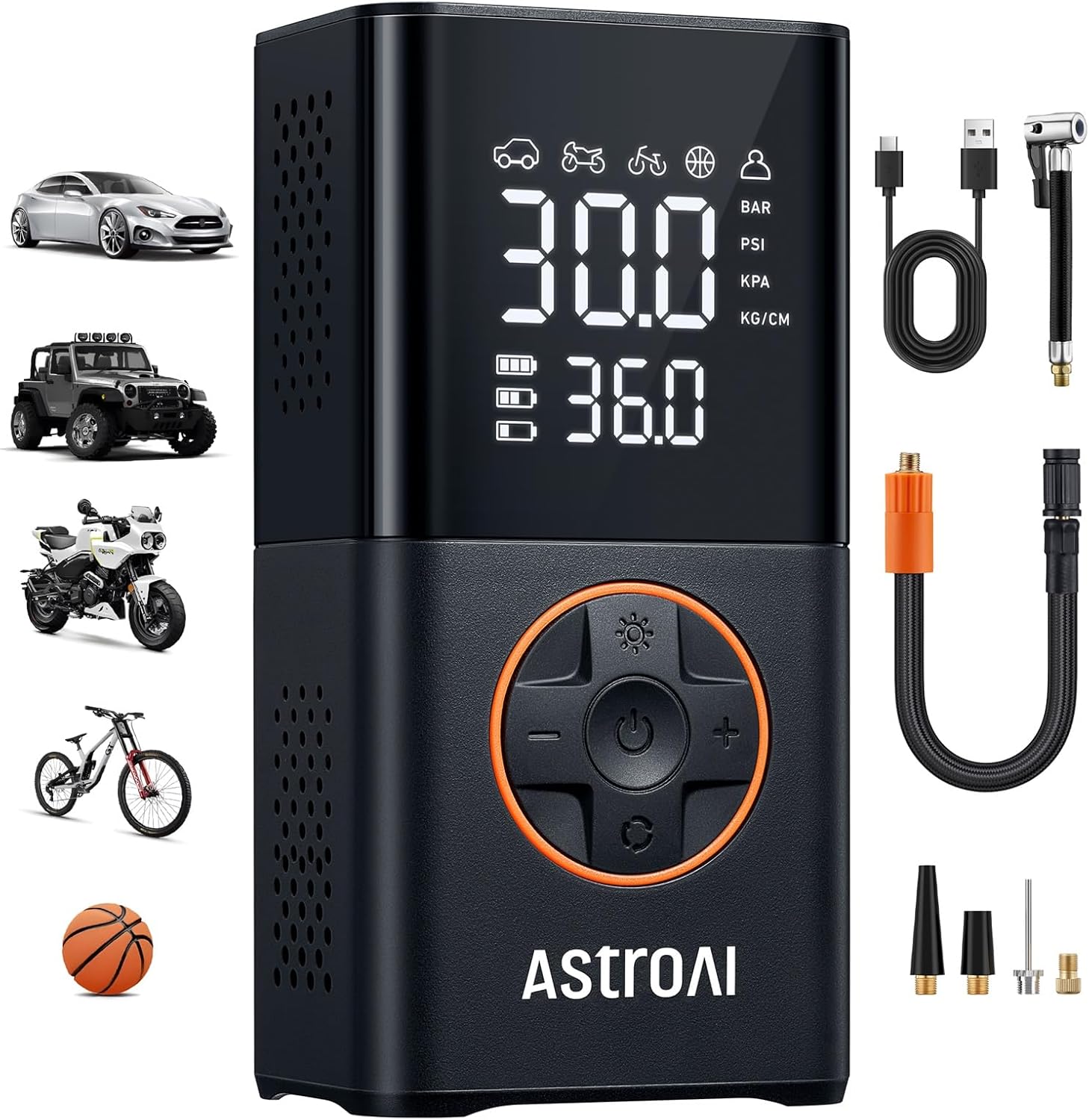 AstroAI L7 Cordless Tire Inflator, 150 PSI