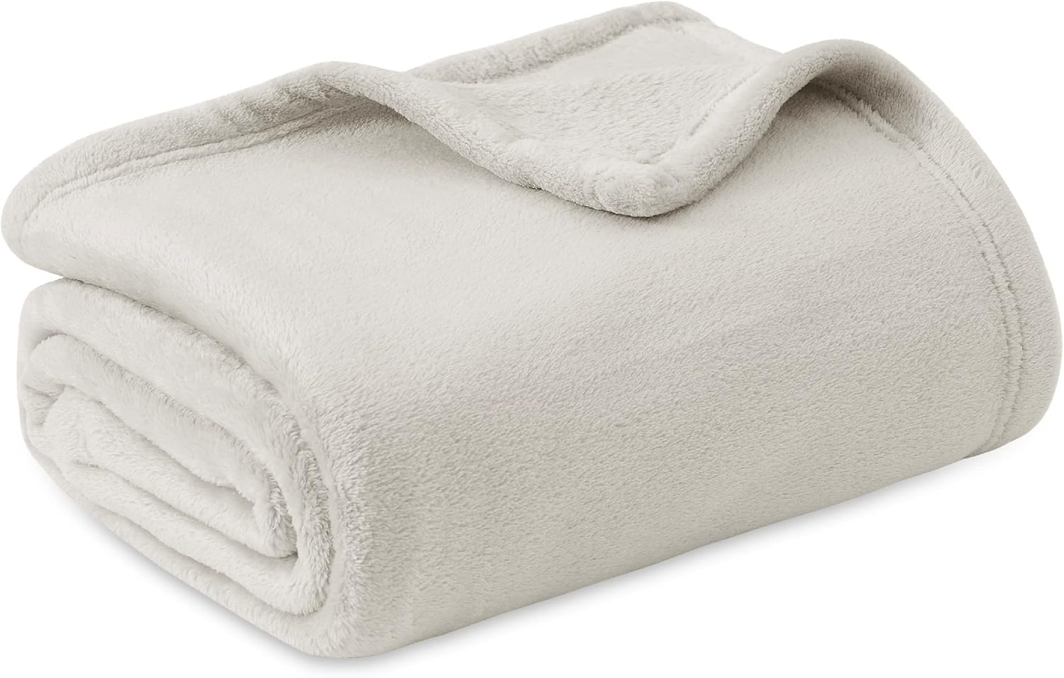Bedsure Fleece Blanket, Queen, Linen Beige