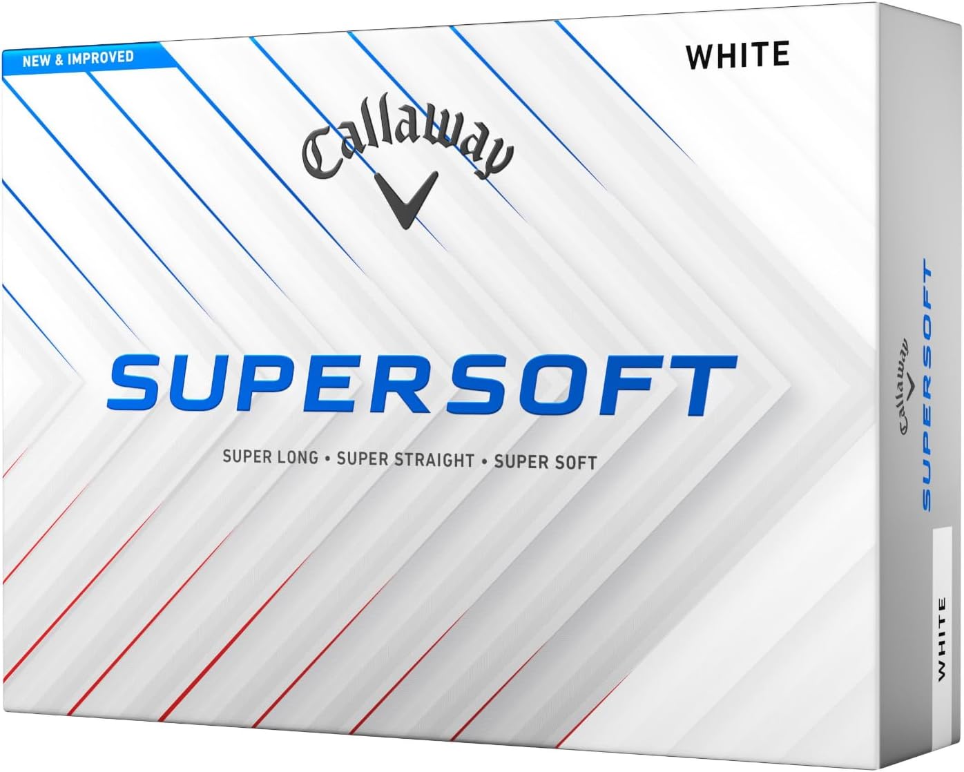 Callaway Supersoft Golf Balls, 2025, White, 1 Dozen