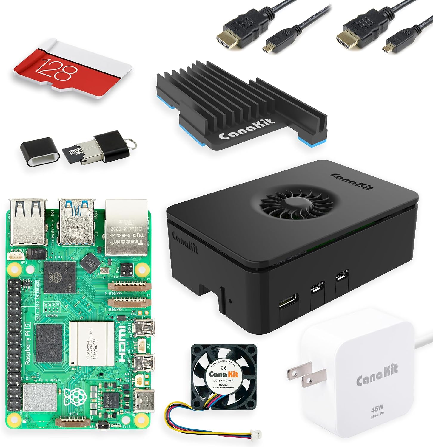 CanaKit Raspberry Pi 5 Starter Kit PRO (8GB, 128GB)