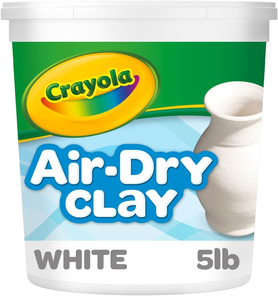 Crayola Air Dry Clay, 5 lb Bucket, White