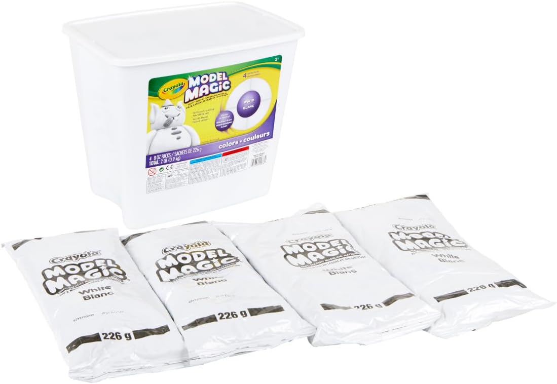 Crayola Model Magic, White, 4 x 8 oz