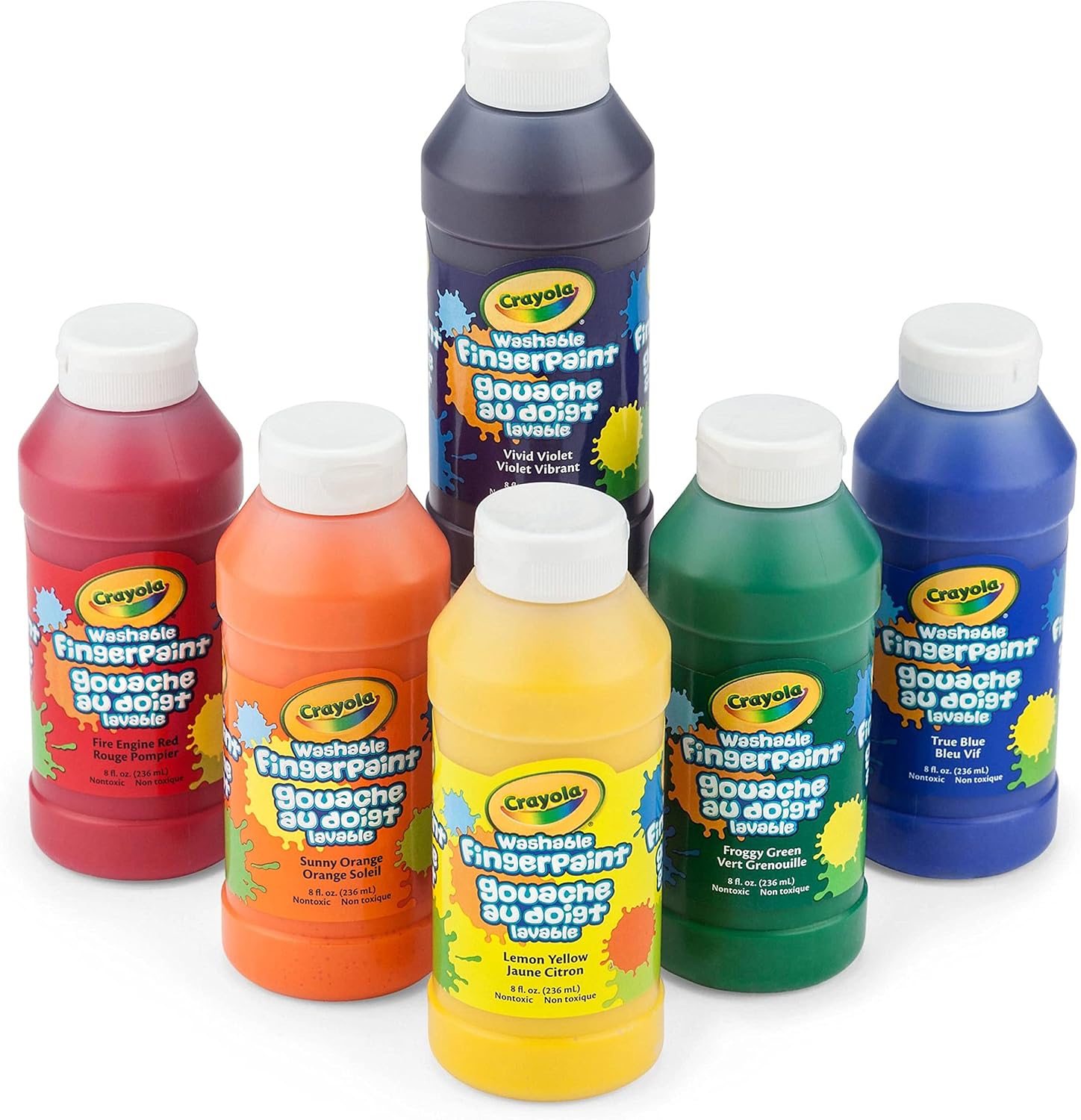 Crayola Washable Finger Paints, 6 Count