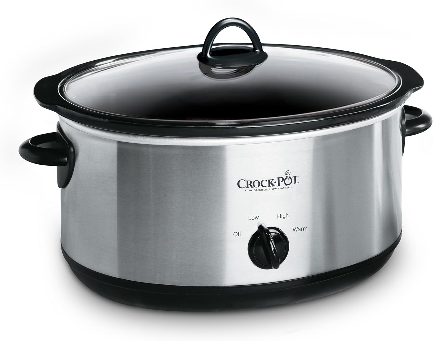 Crock-Pot 7-Quart Manual Slow Cooker, Stainless Steel