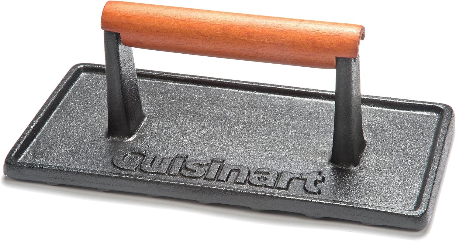 Cuisinart Cast Iron Grill Press with Wooden Handle