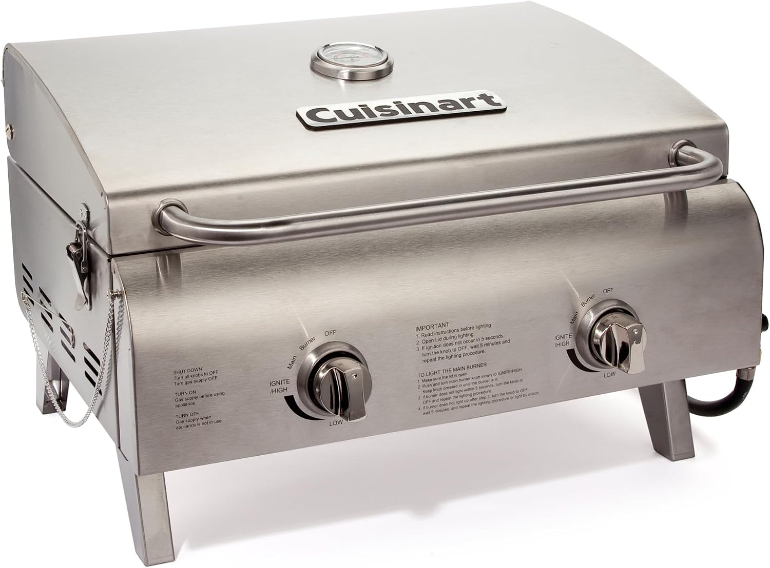 Cuisinart Portable 2-Burner Tabletop Gas Grill