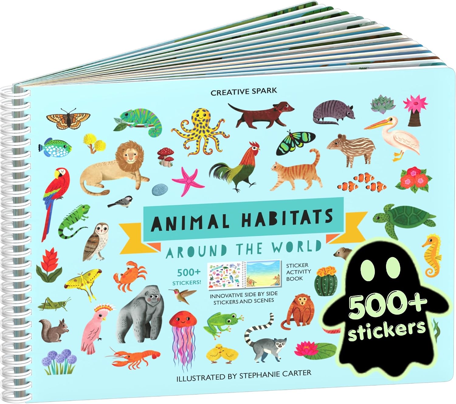 Cupkin Animal Habitats Sticker Book, 500+ Stickers