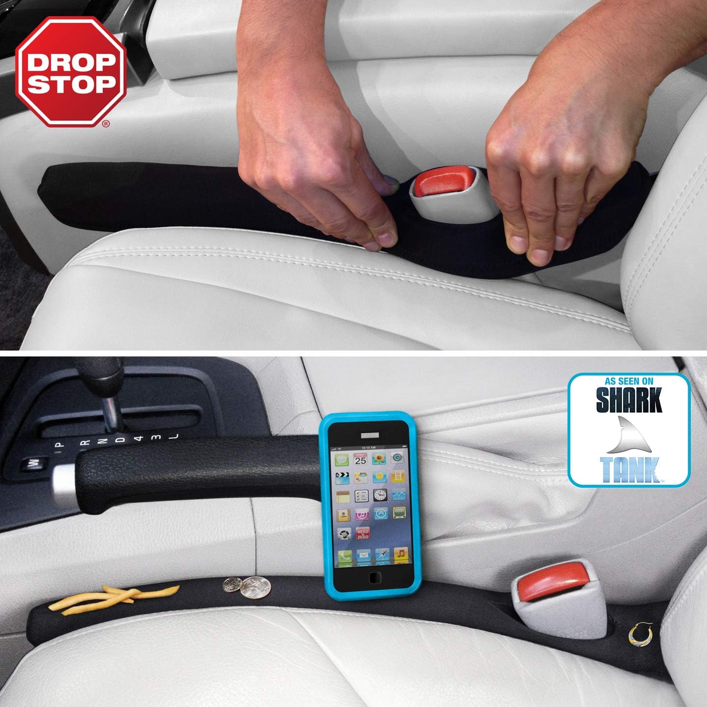 Drop Stop Car Seat Gap Filler, 2-Pack