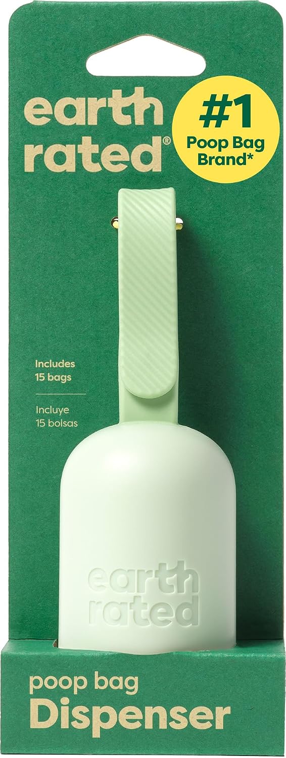 Earth Rated Dog Poop Bag Holder with Leash Clip