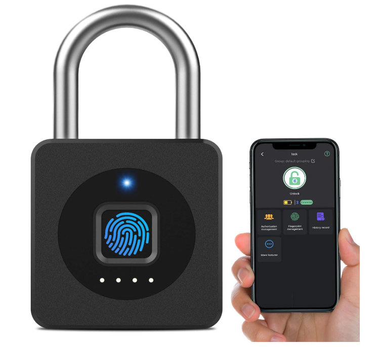 eLinkSmart Fingerprint Padlock, Keyless Biometric Smart Lock