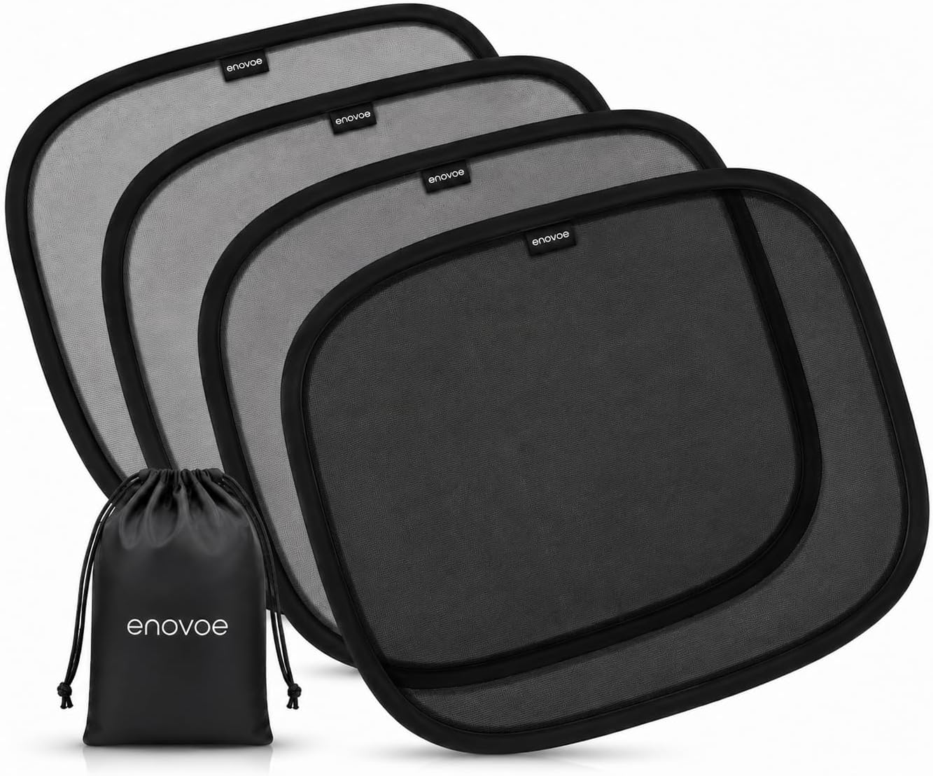 Enovoe Car Window Shades, 4-Pack, 21 x 14 in