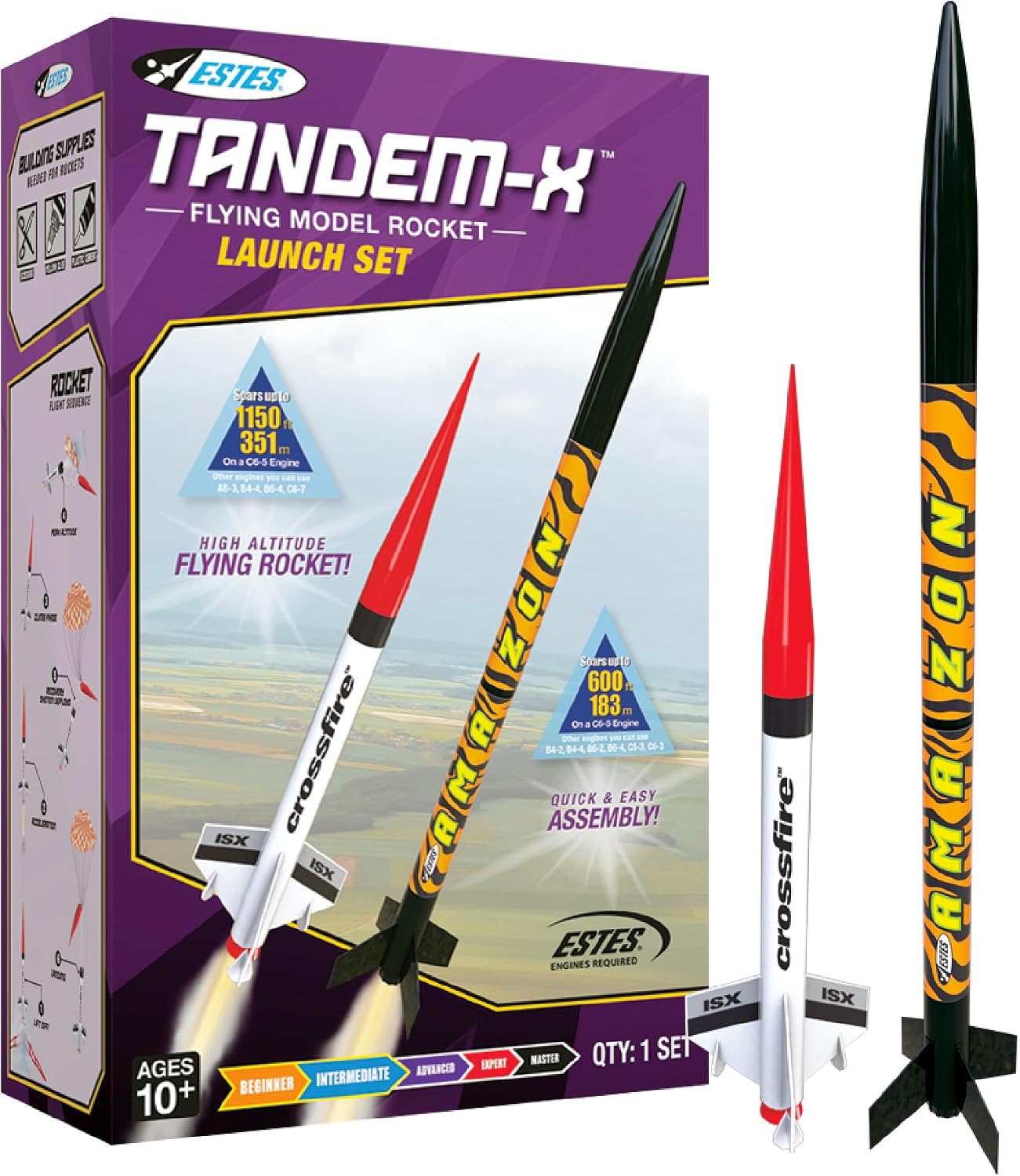 Estes Tandem-X Model Rocket Launch Set