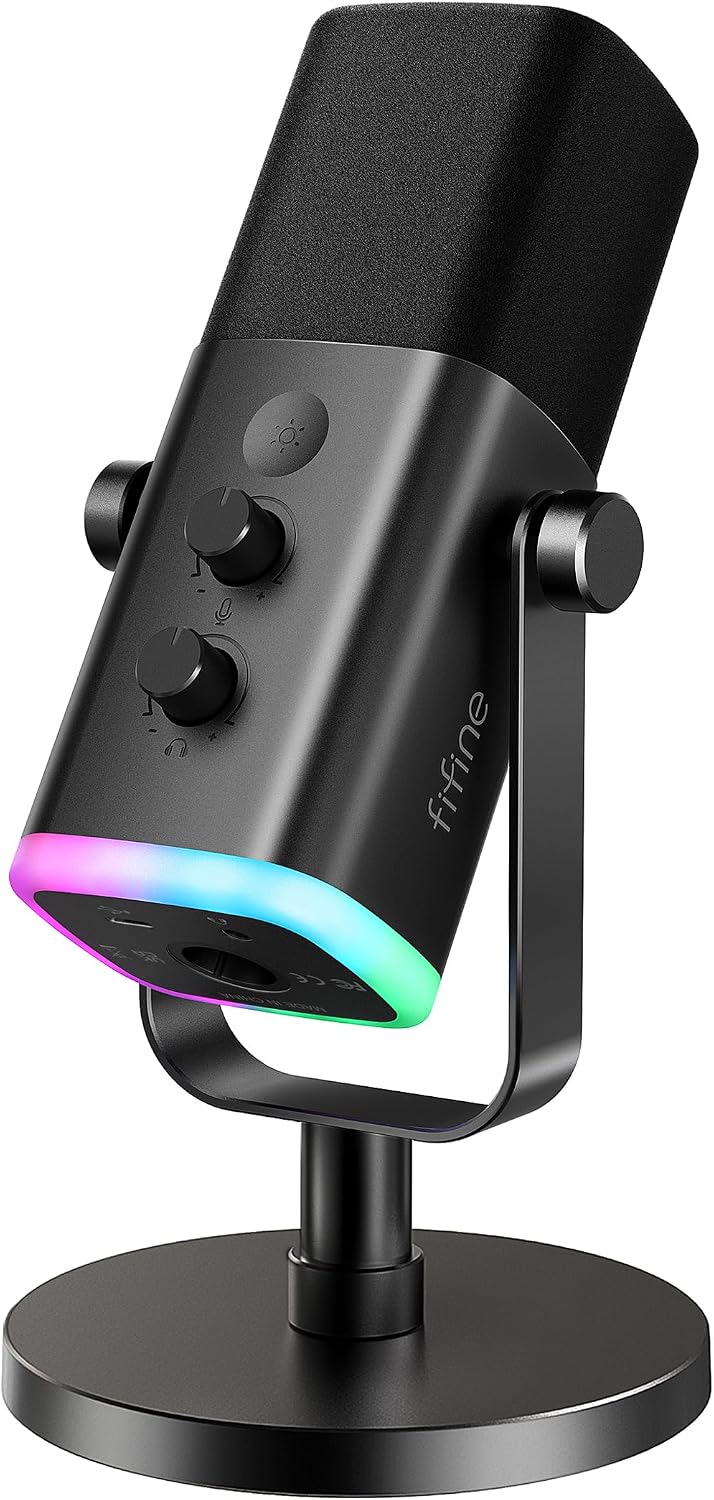 FIFINE AmpliGame AM8 USB/XLR Dynamic Microphone