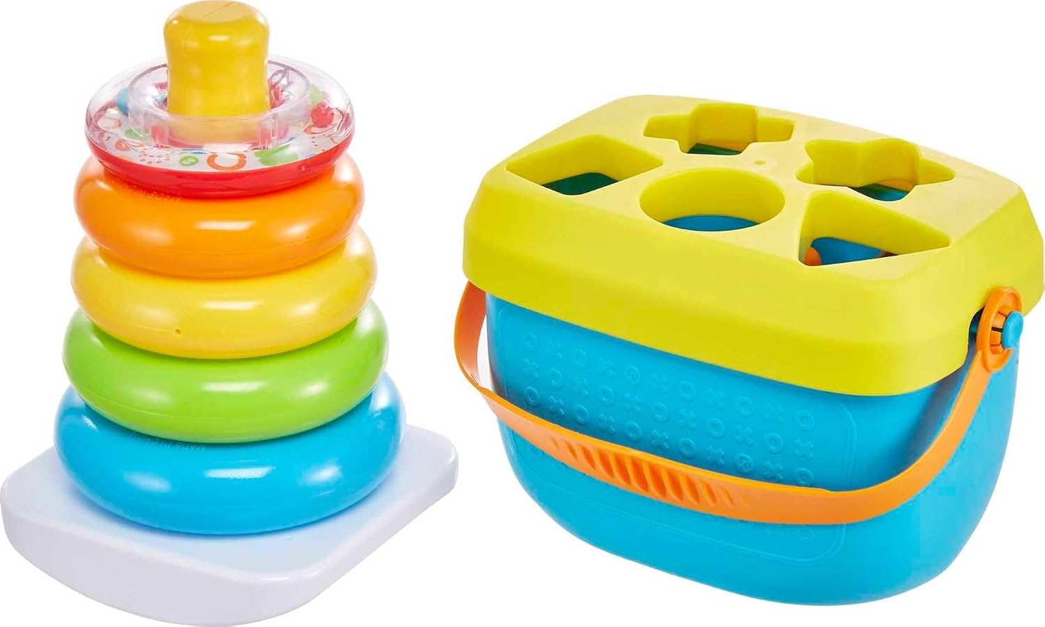 Fisher-Price Baby's First Blocks & Rock-a-Stack Set