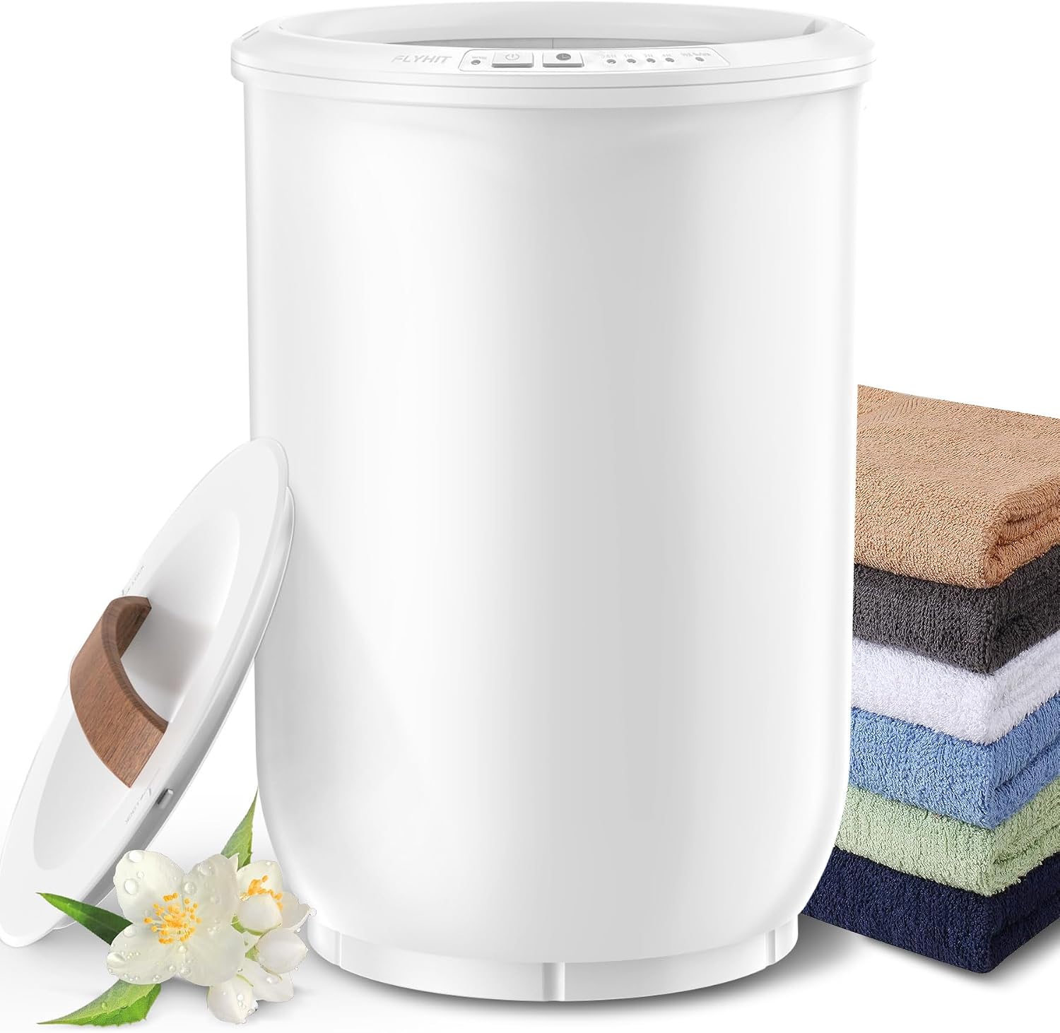 FLYHIT Large Towel Warmer Bucket, White