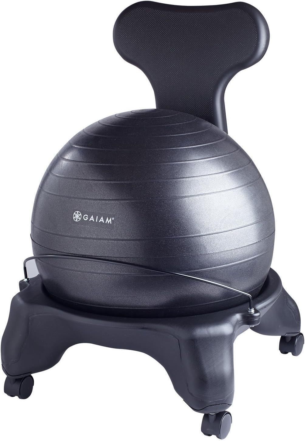 Gaiam Classic Balance Ball Chair, Black