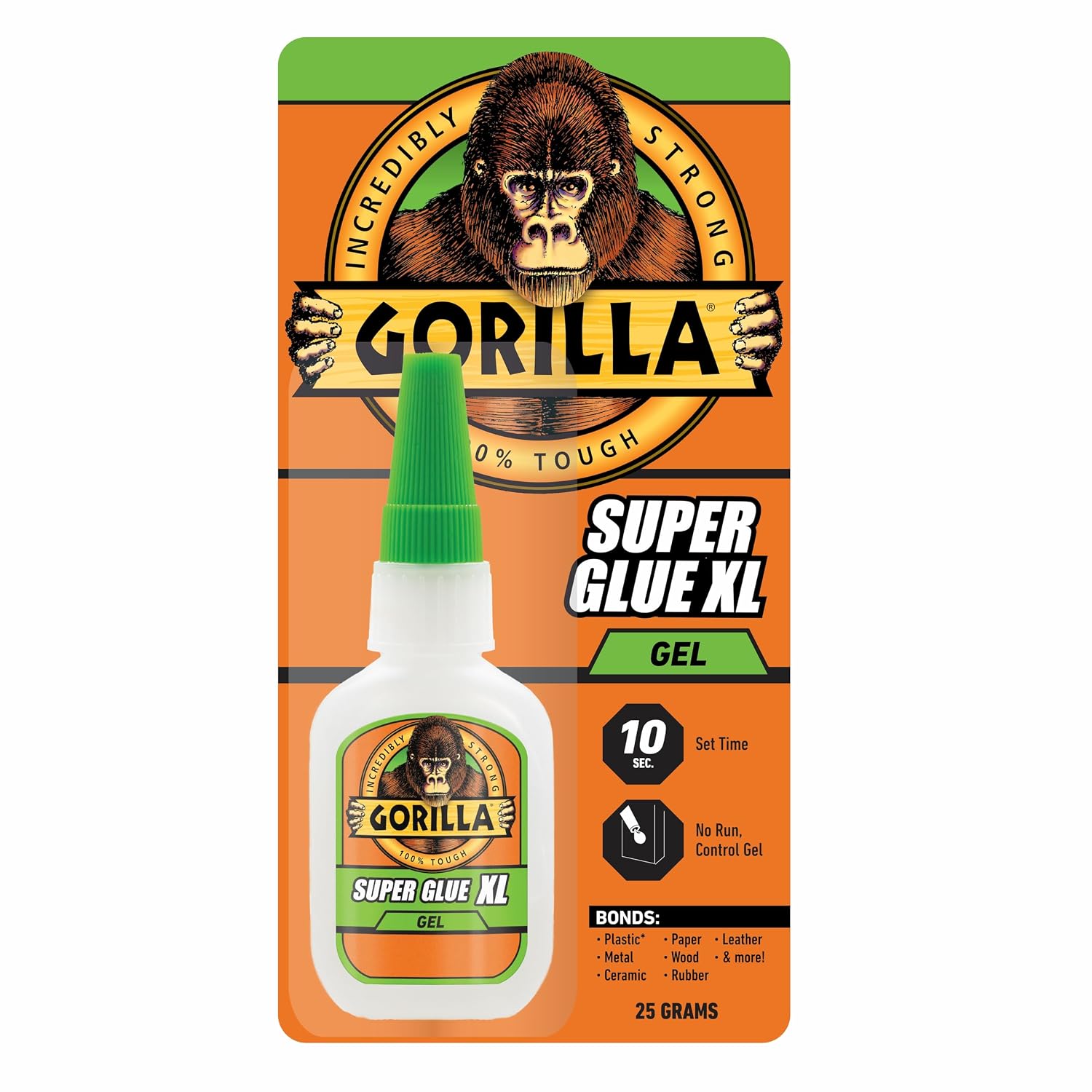 Gorilla Super Glue Gel XL, Clear, 25 g