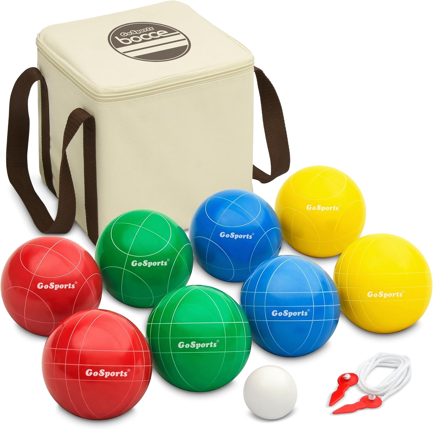 GoSports 90mm Resin Bocce Ball Set