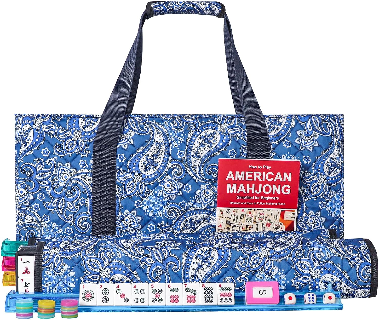 GUSTARIA American Mahjong Set with 166 Tiles and Racks