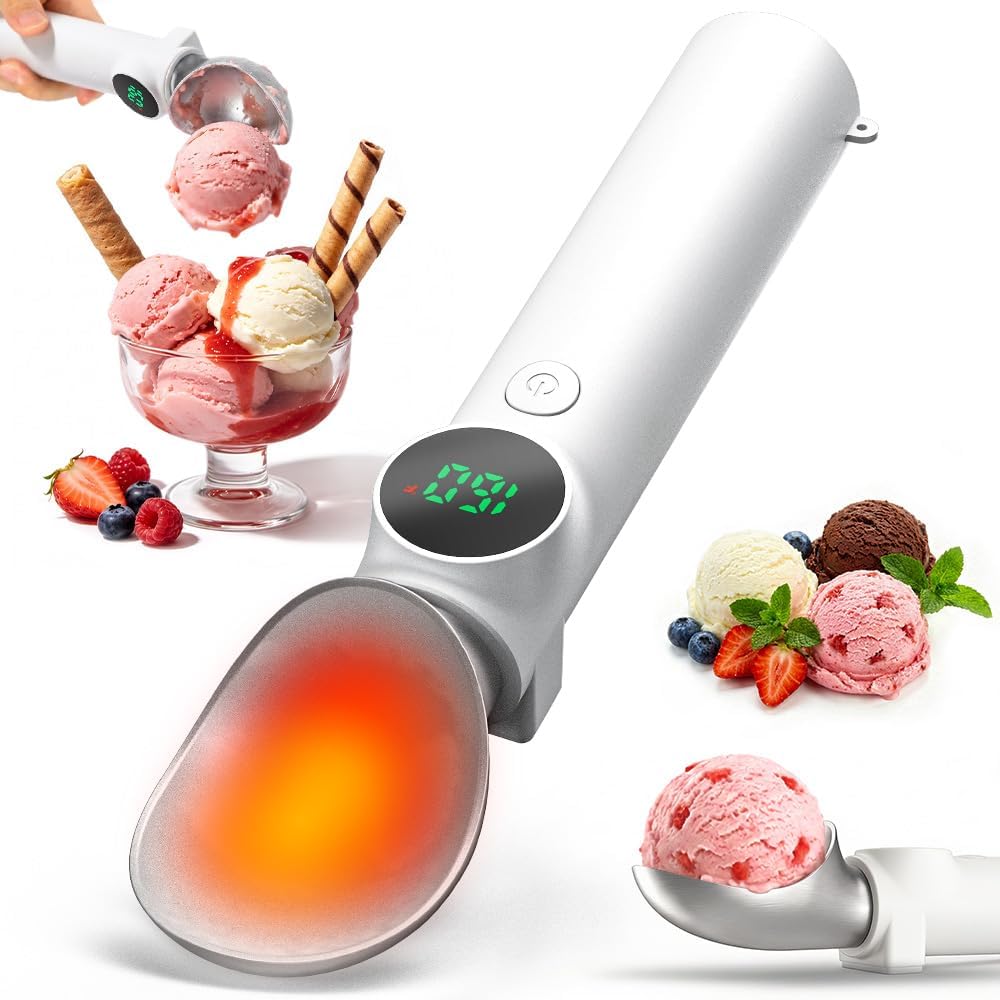 Heated Ice Cream Scoop, Rechargeable