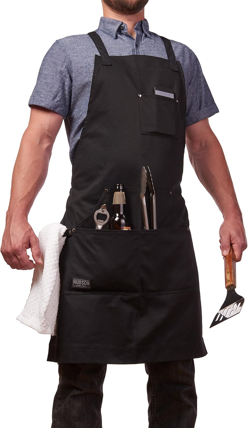 Hudson Durable Goods Chef Apron, Black
