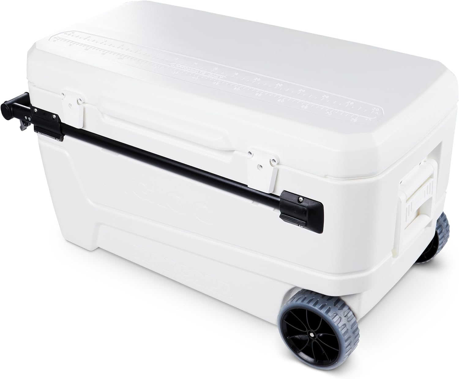Igloo MaxCold Glide 110 Qt Wheeled Cooler, White