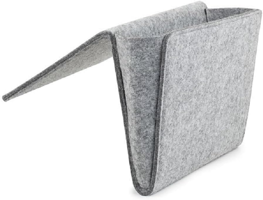 Kikkerland Felt Bedside Caddy, Grey