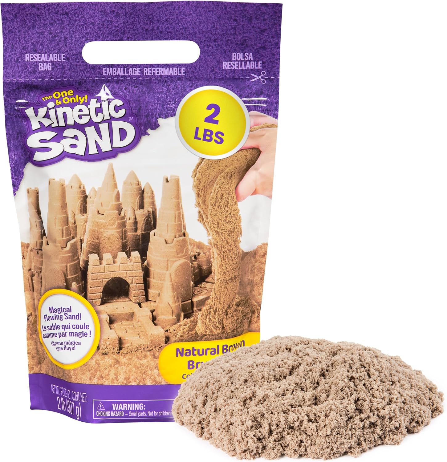 Kinetic Sand 2 lb Bag, Brown