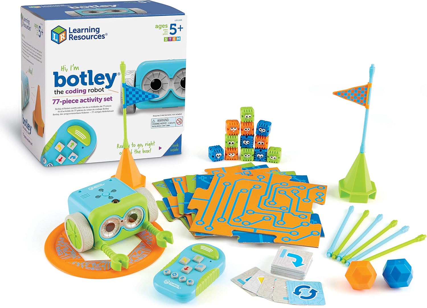 Learning Resources Botley Coding Robot Activity Set, 77 Pieces