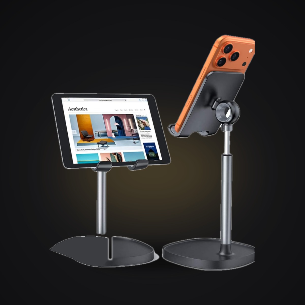 LISEN Height-Adjustable Aluminum Phone Stand