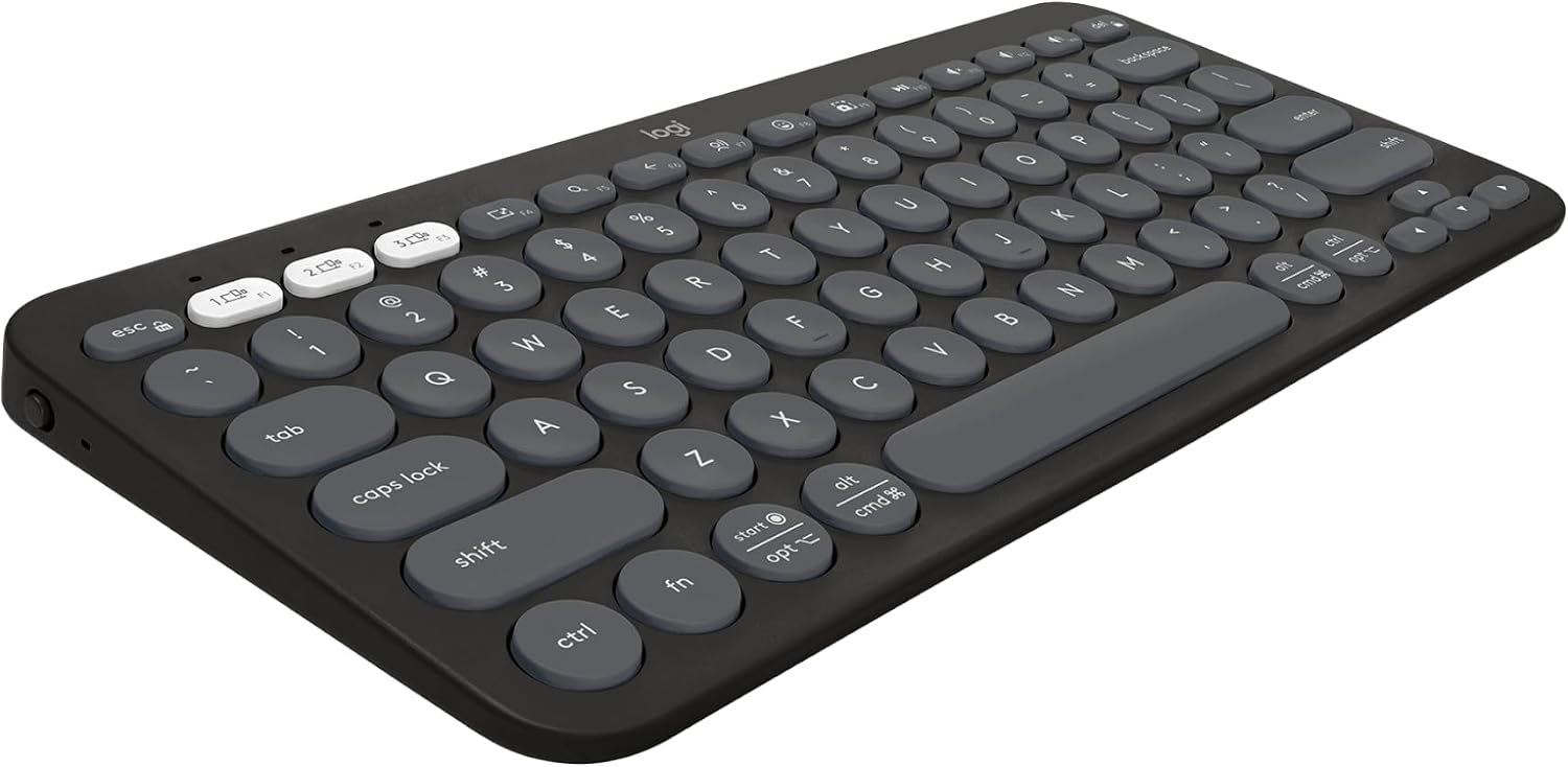 Logitech Pebble Keys 2 K380s Bluetooth Keyboard, Graphite