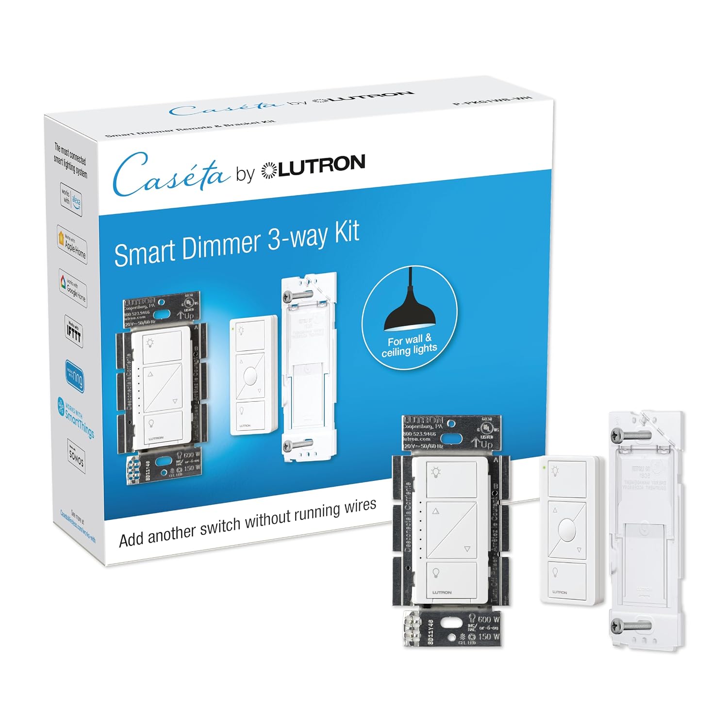 Lutron Caseta Smart Dimmer Kit with Pico Remote
