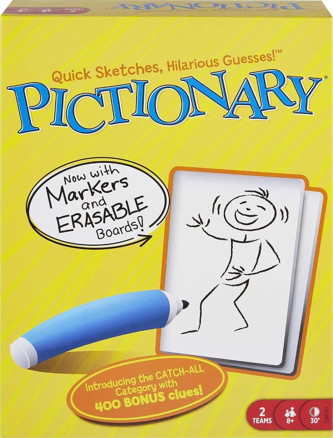 Mattel Games Pictionary Quick-Draw Board Game