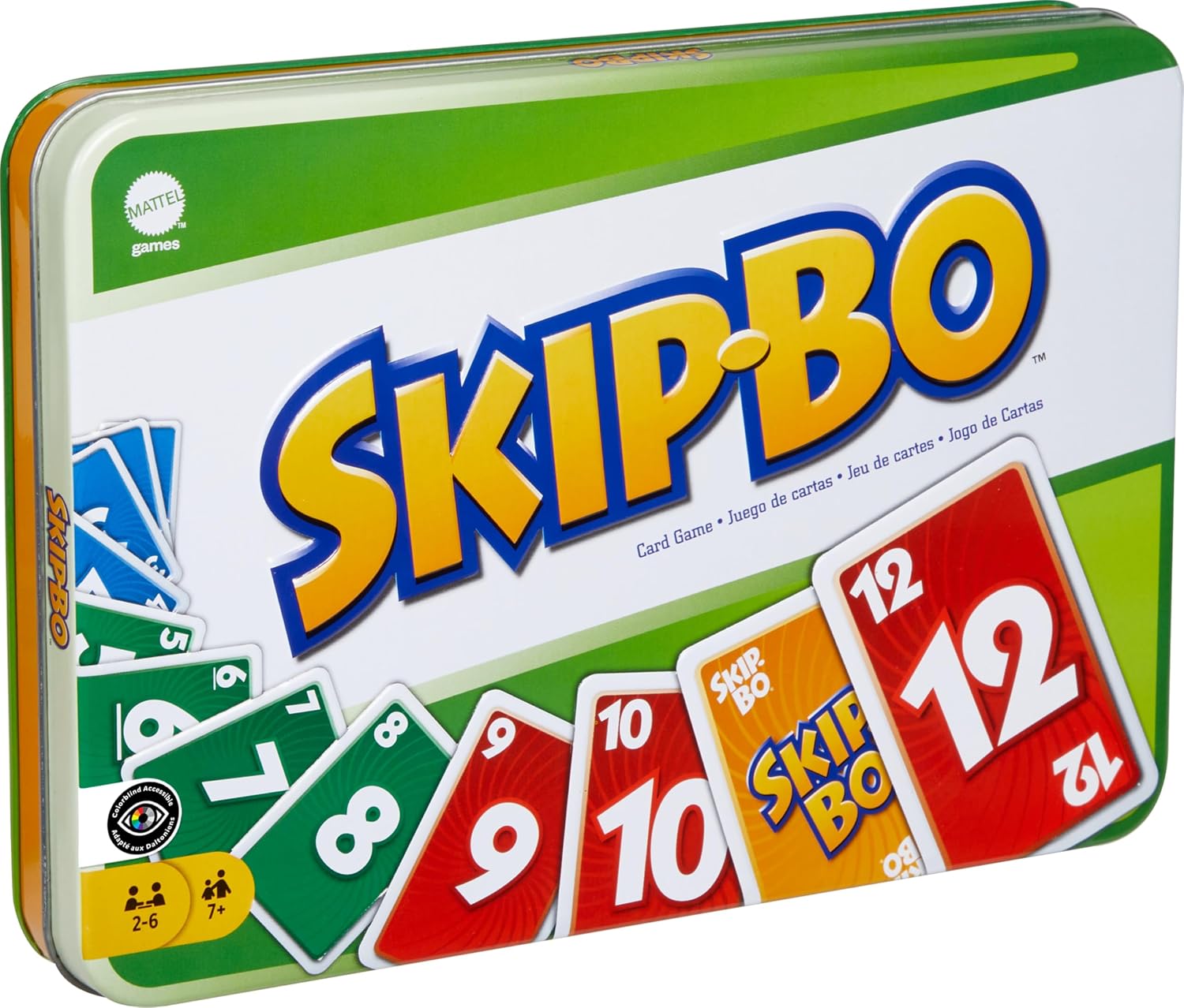 Mattel Games Skip-Bo Card Game in Storage Tin