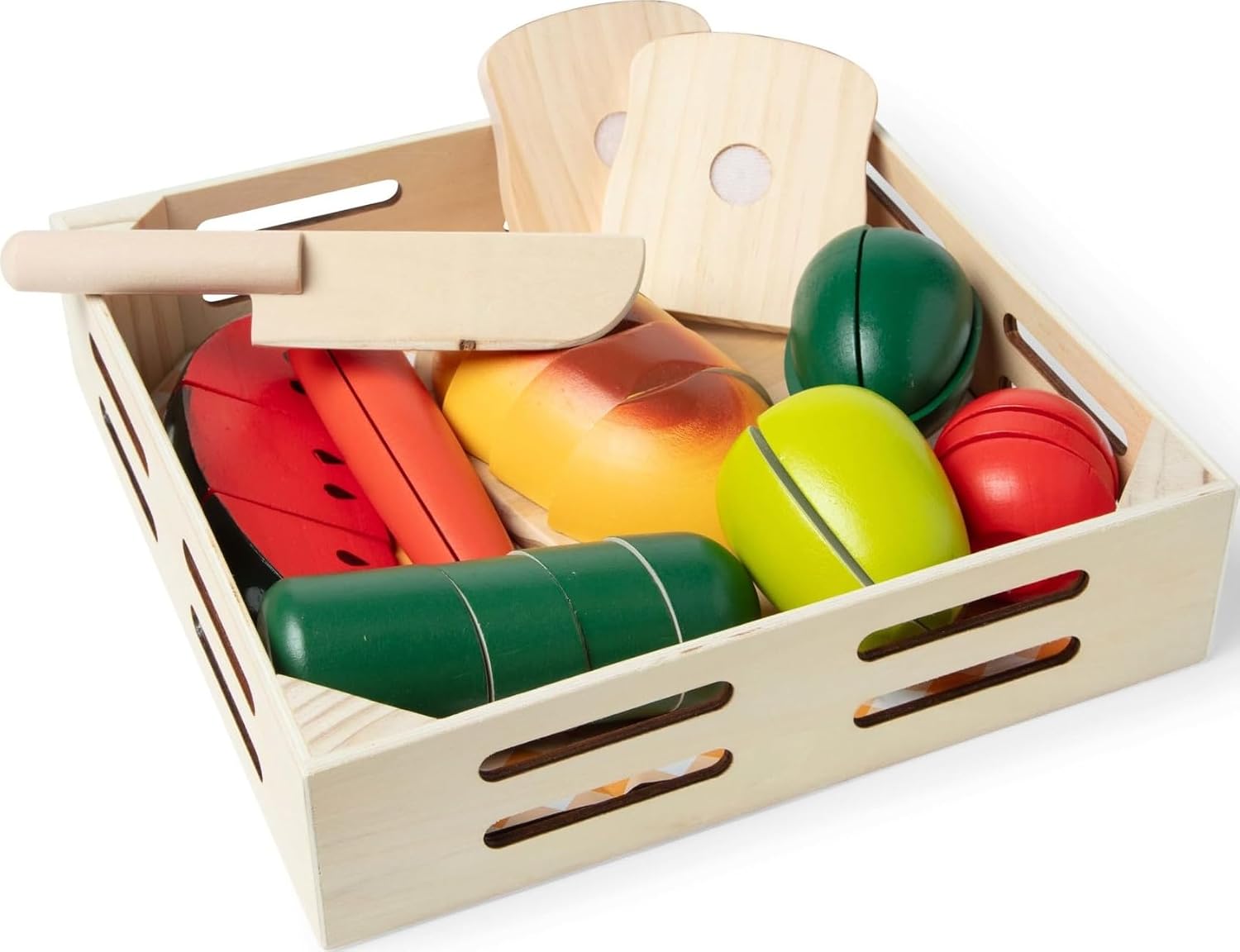 Melissa & Doug Wooden Cutting Food Play Set