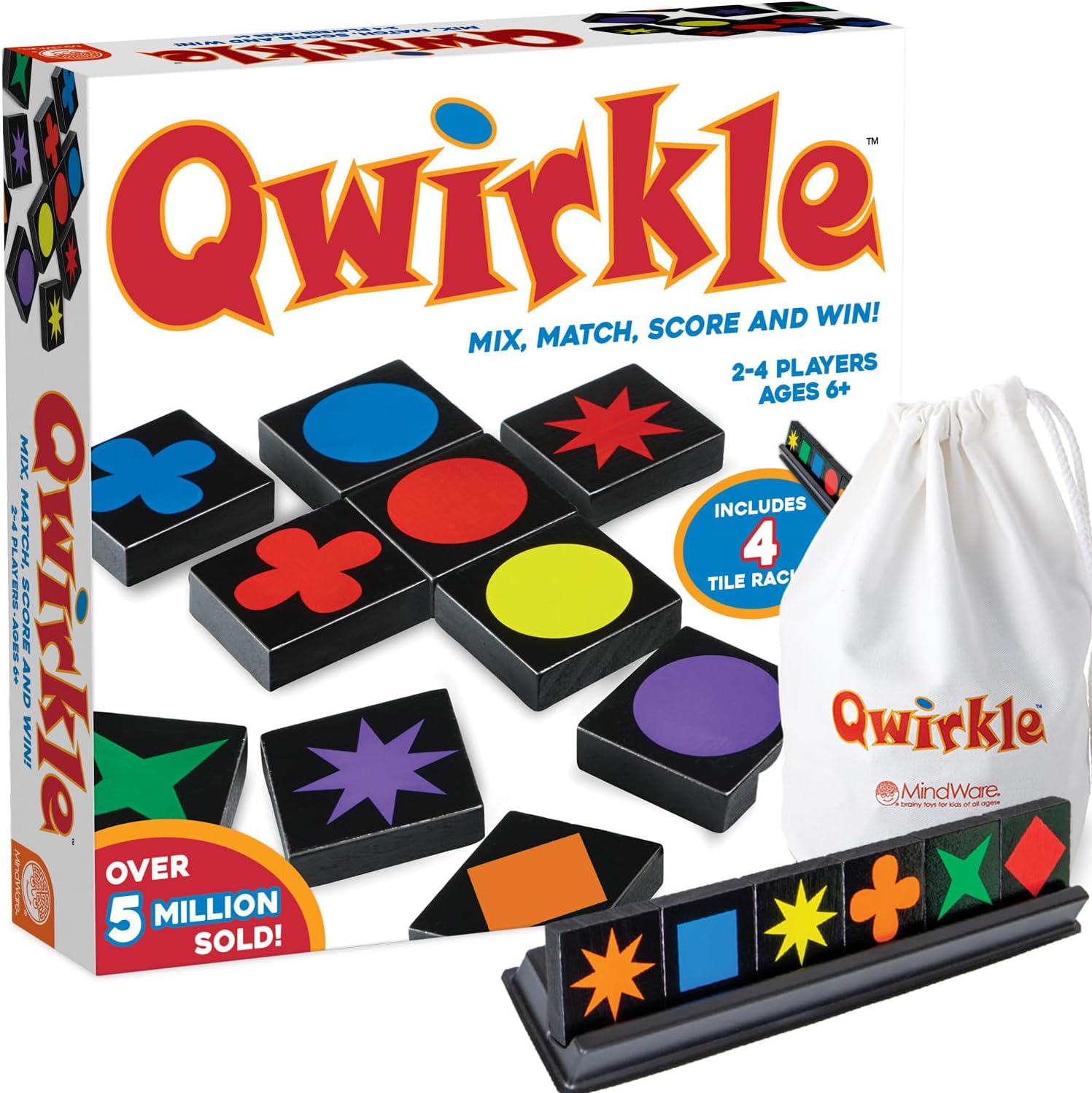 MindWare Qwirkle Tile Game with Trays