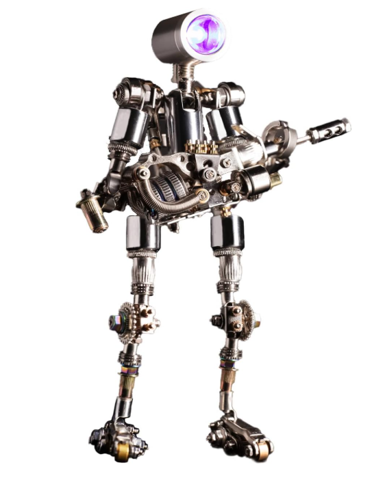 Mostarle Terminator M 3D Metal Puzzle, DIY Mechanical Robot Model Kit with LED Light