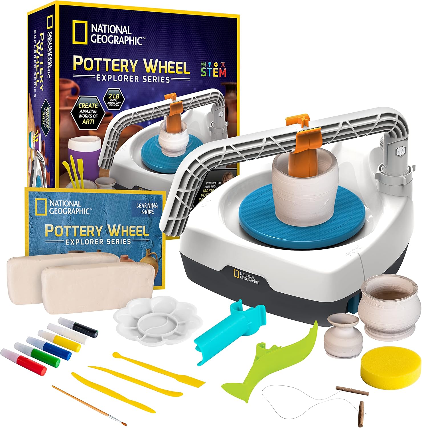 National Geographic Pottery Wheel for Kids Beginner Kit