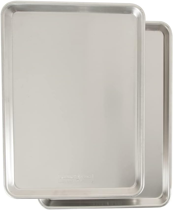 Nordic Ware Naturals Aluminum Half Sheet Pans, 2-Pack