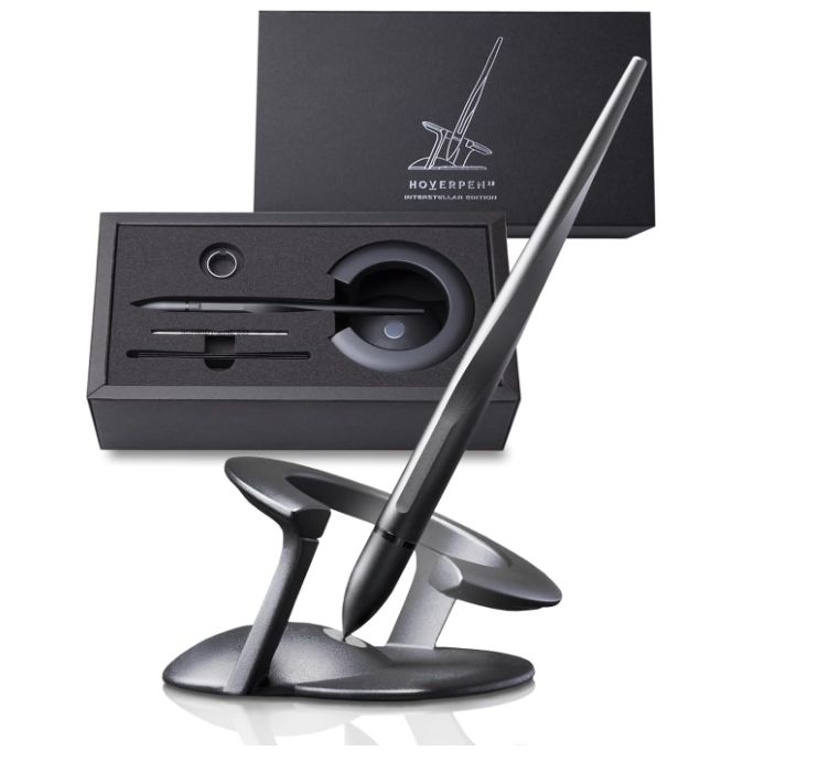 novium Hoverpen Interstellar, Space Black Magnetic Hovering Ballpoint Pen