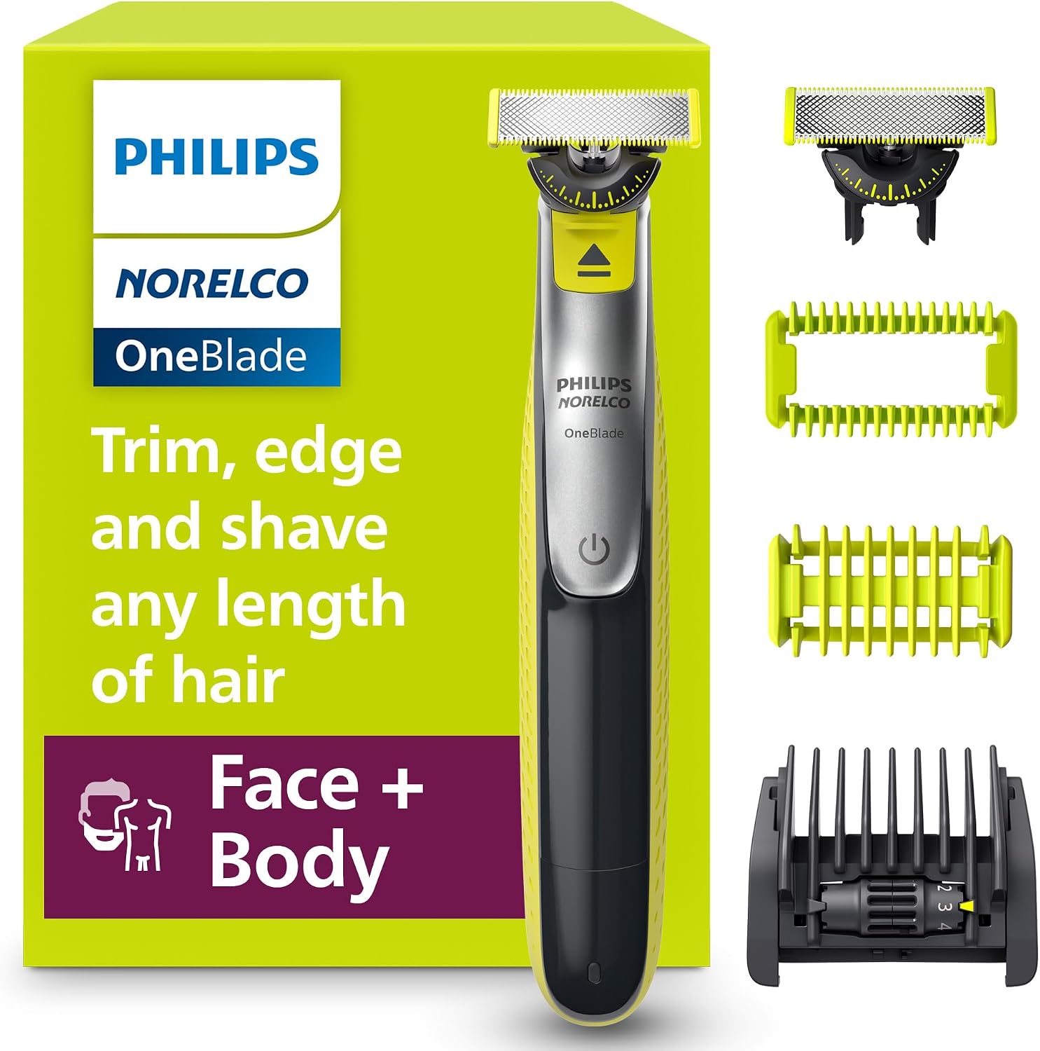 Philips Norelco OneBlade 360 Face + Body Trimmer