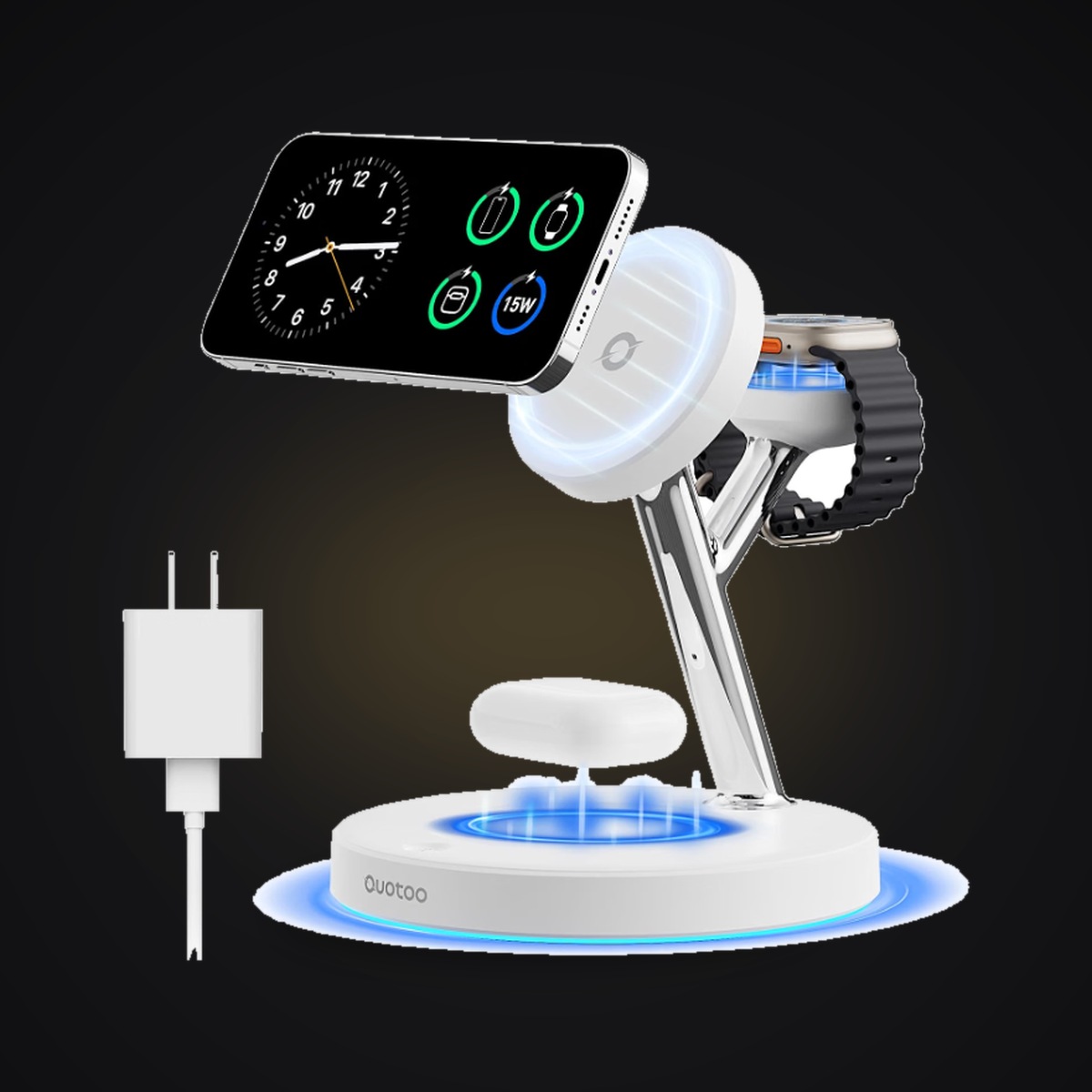 Quotoo 3-in-1 Magnetic Charging Station
