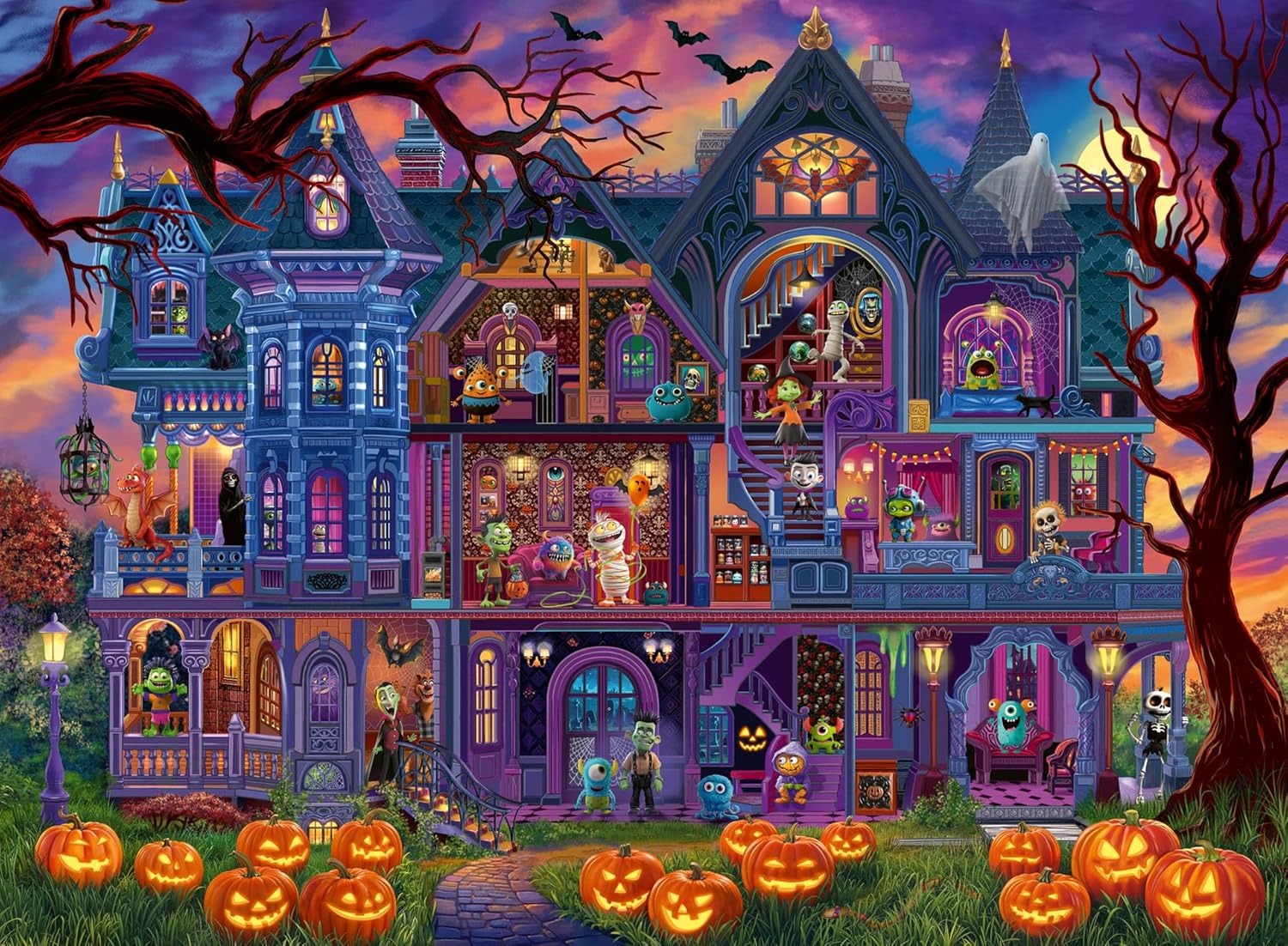 Ravensburger Monster House Party 100-Piece XXL Kids Puzzle