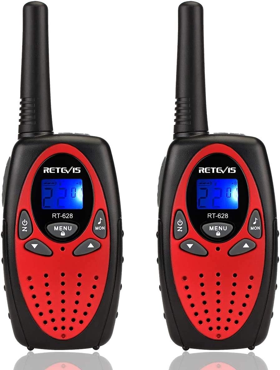 Retevis RT628 Kids Walkie Talkies, 2-Pack, Red