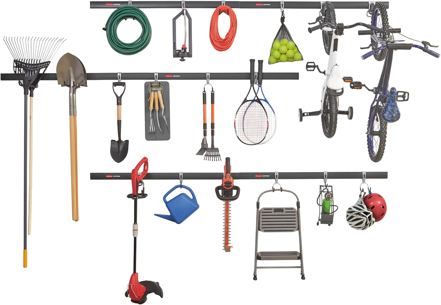 Rubbermaid FastTrack Garage Storage System, 24-Piece Kit