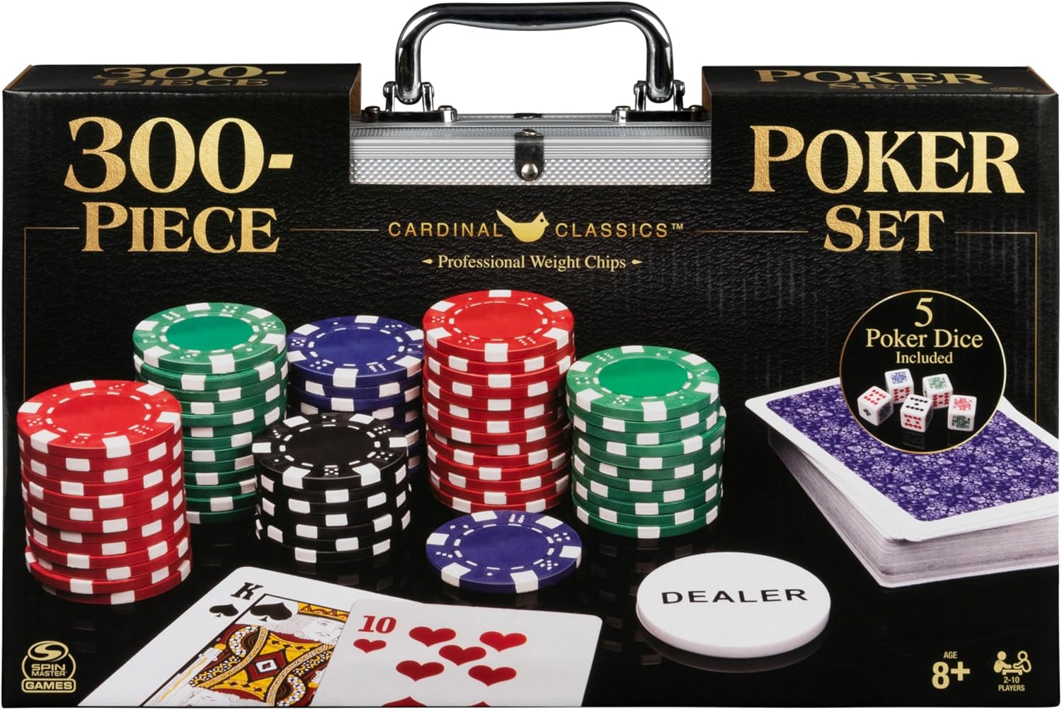 Spin Master 300-Piece Poker Set in Metal Case